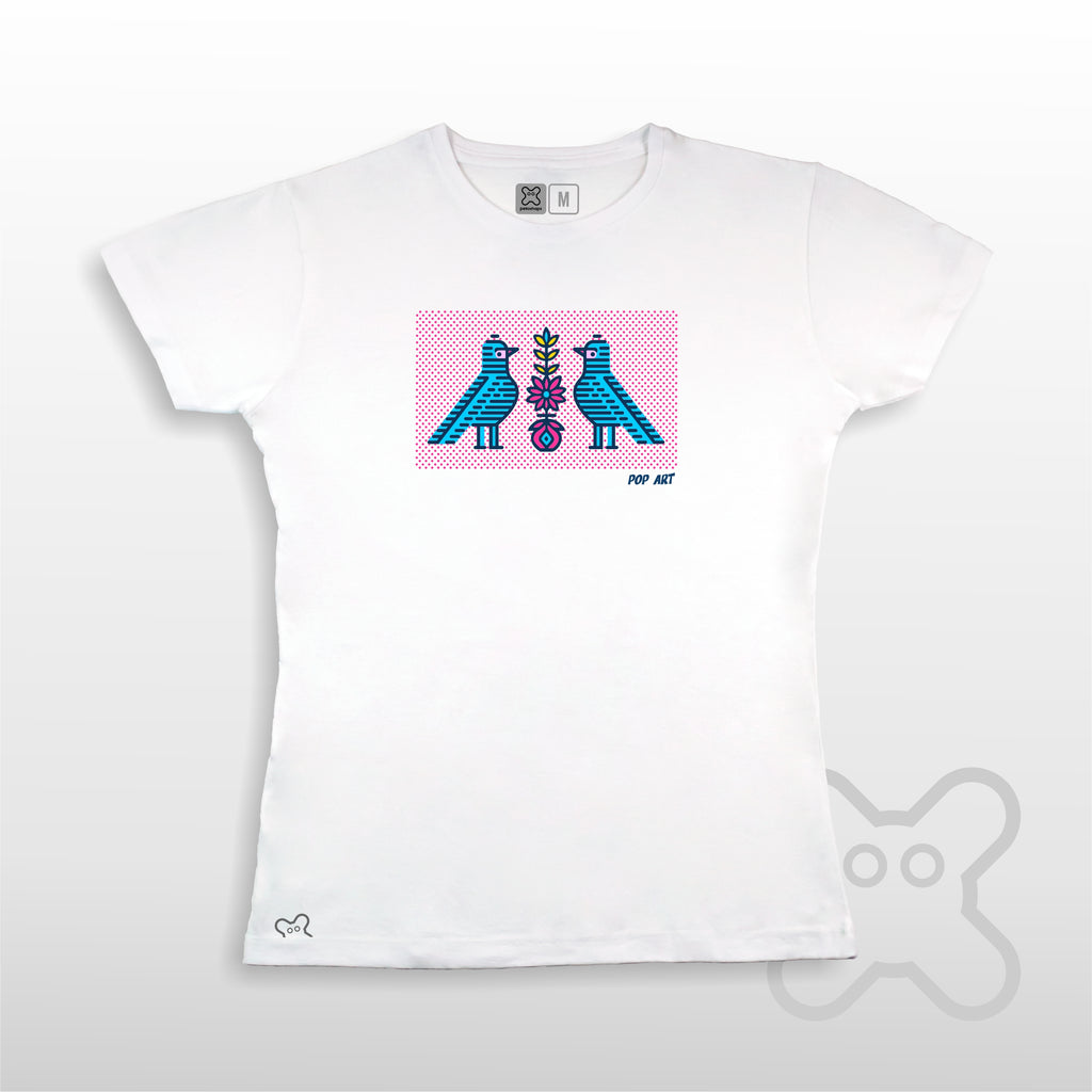 AVES POP ART MUJER