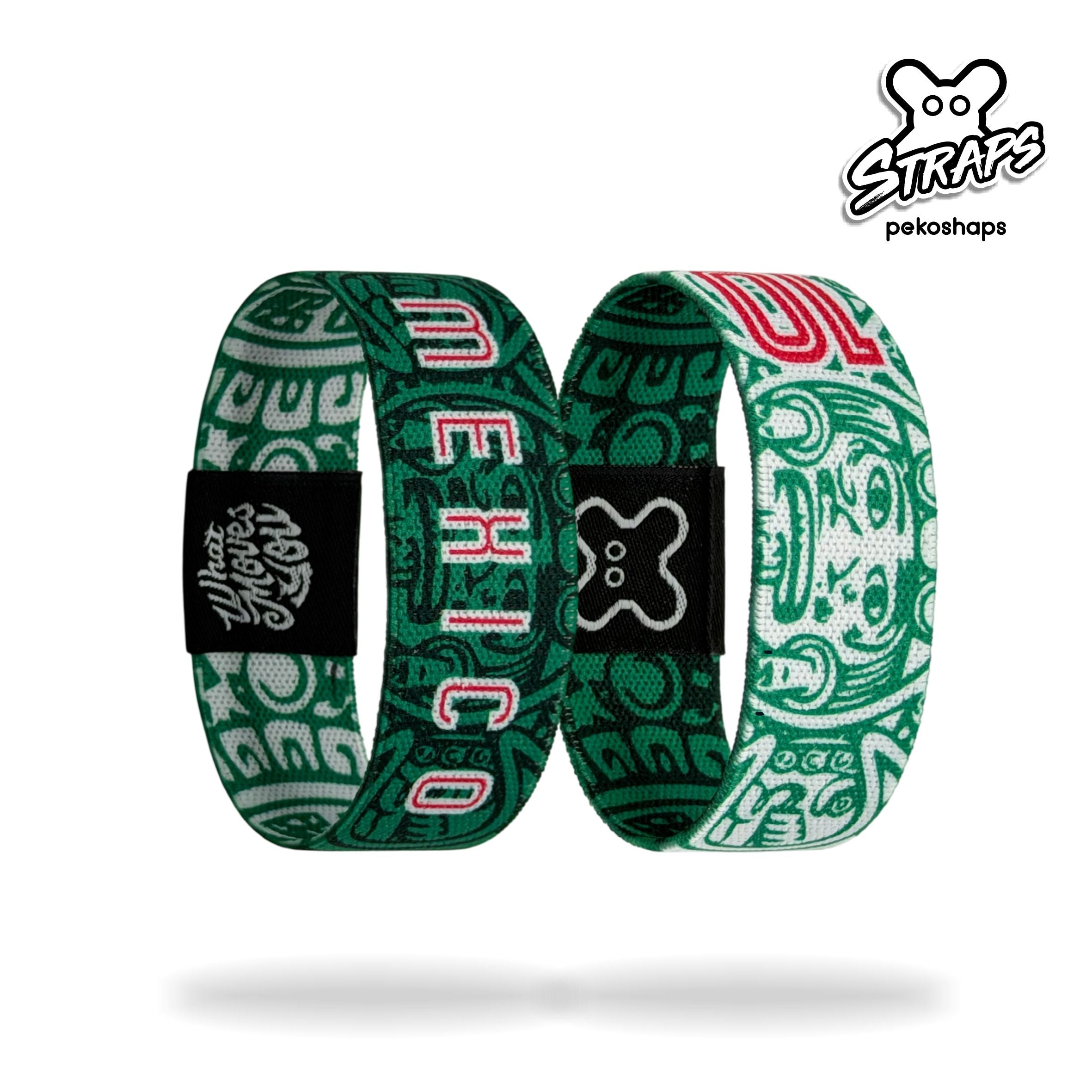 PULSERA VERDE TRICOLOR
